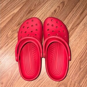 Red Crocs Size 5M/7W